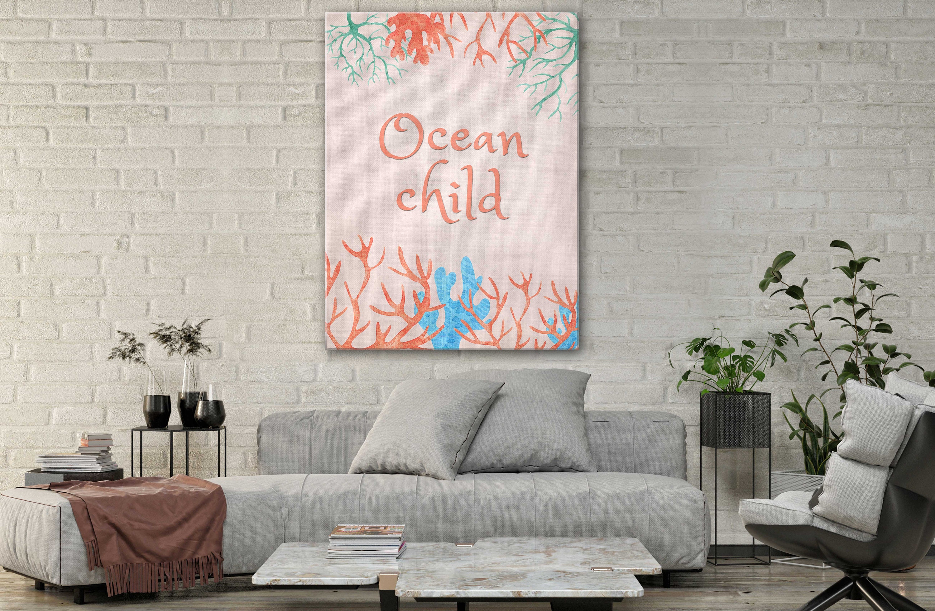 Badezimmer Kunst Leinwand Girly Badezimmer Zitat Ocean | Etsy