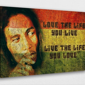 NMR 24903 Bob Marley Colors Decorative Poster