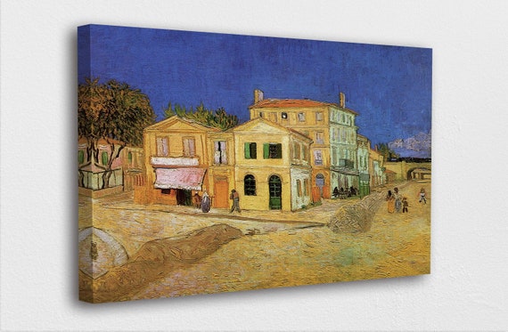Vincent Van Gogh Art Canvas-Het Gele Huis Van Gogh Art Poster - Etsy België