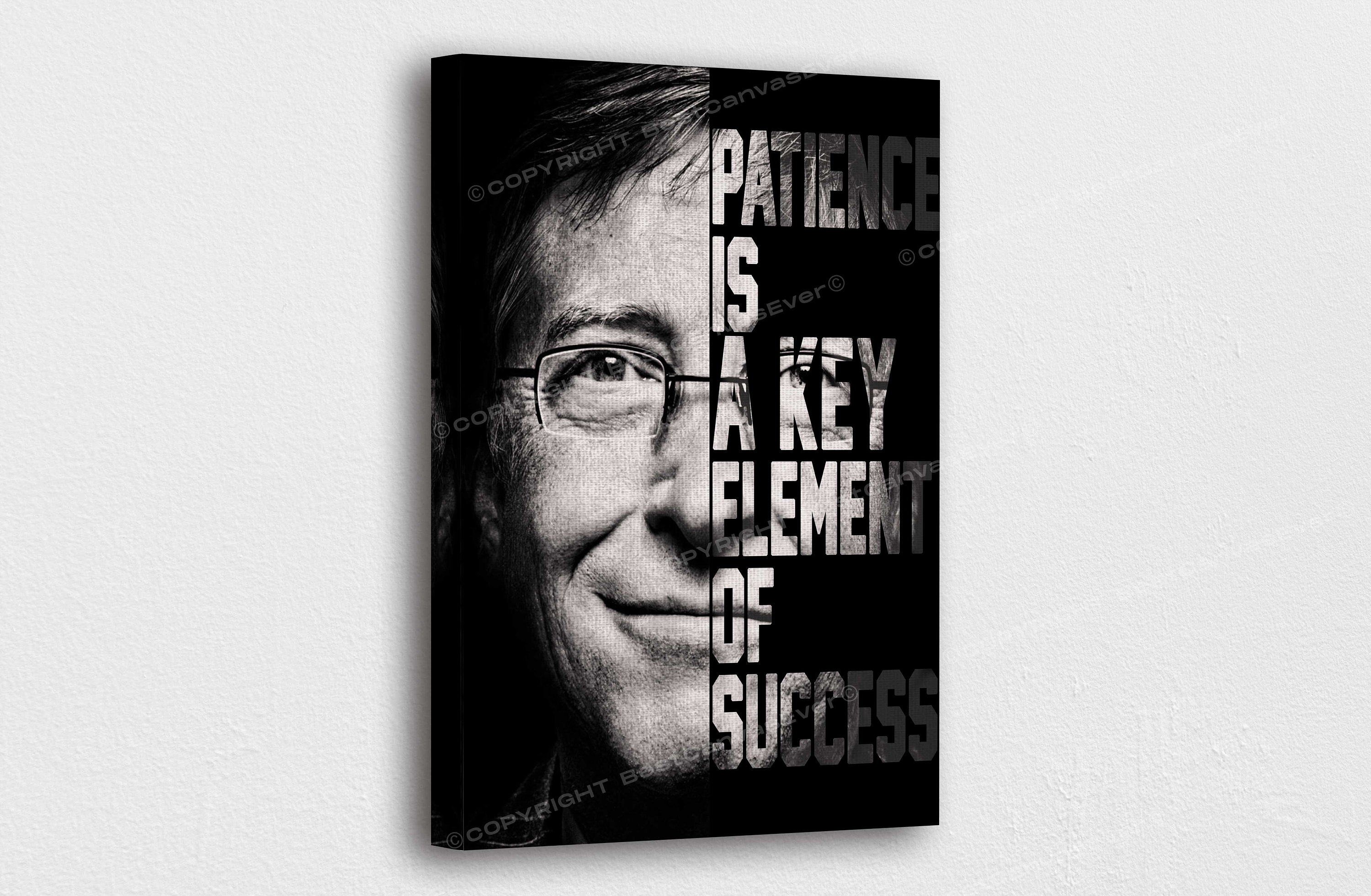 Bill Gates Art CanvasBill Gates Motiverende citaten Art Bill Gates Art CanvasBill Gates Motiverende citaten Art