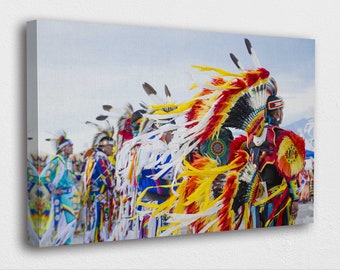 American Indian Art Canvas-Native American Costumes Art Canvas Poster/Printed Picture Wall Art Decoration POSTER or CANVAS READY to Hang