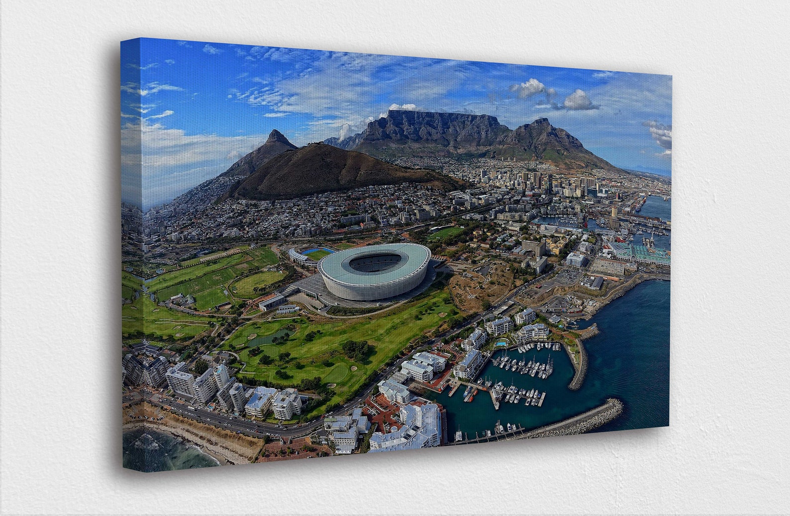 Famous Places Art Canvascape Town South Africa Famous Cities Etsy