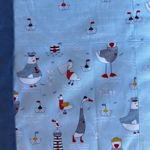 Maritime baby blanket, crawling blanket