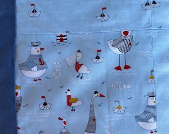 Maritime baby blanket, crawling blanket