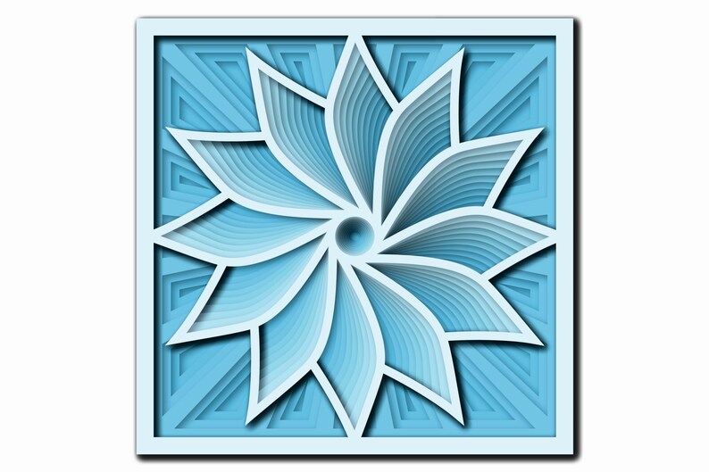 Download Layered Mandala SVG Files Laser cut file Mandala 3D Flower ...