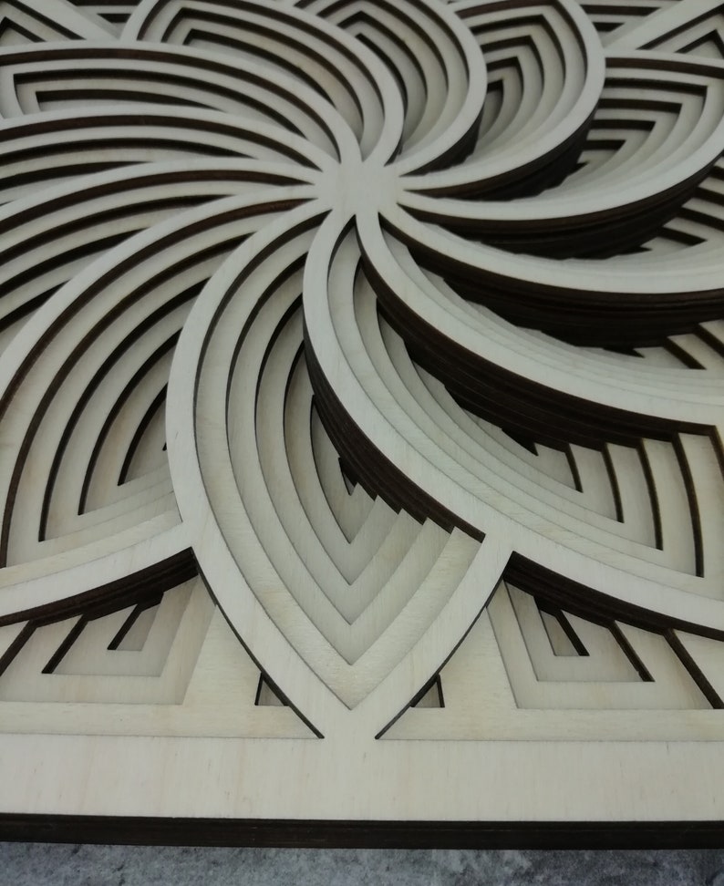 Download Layered Mandala SVG Laser cut file Mandala 3D Flower ...