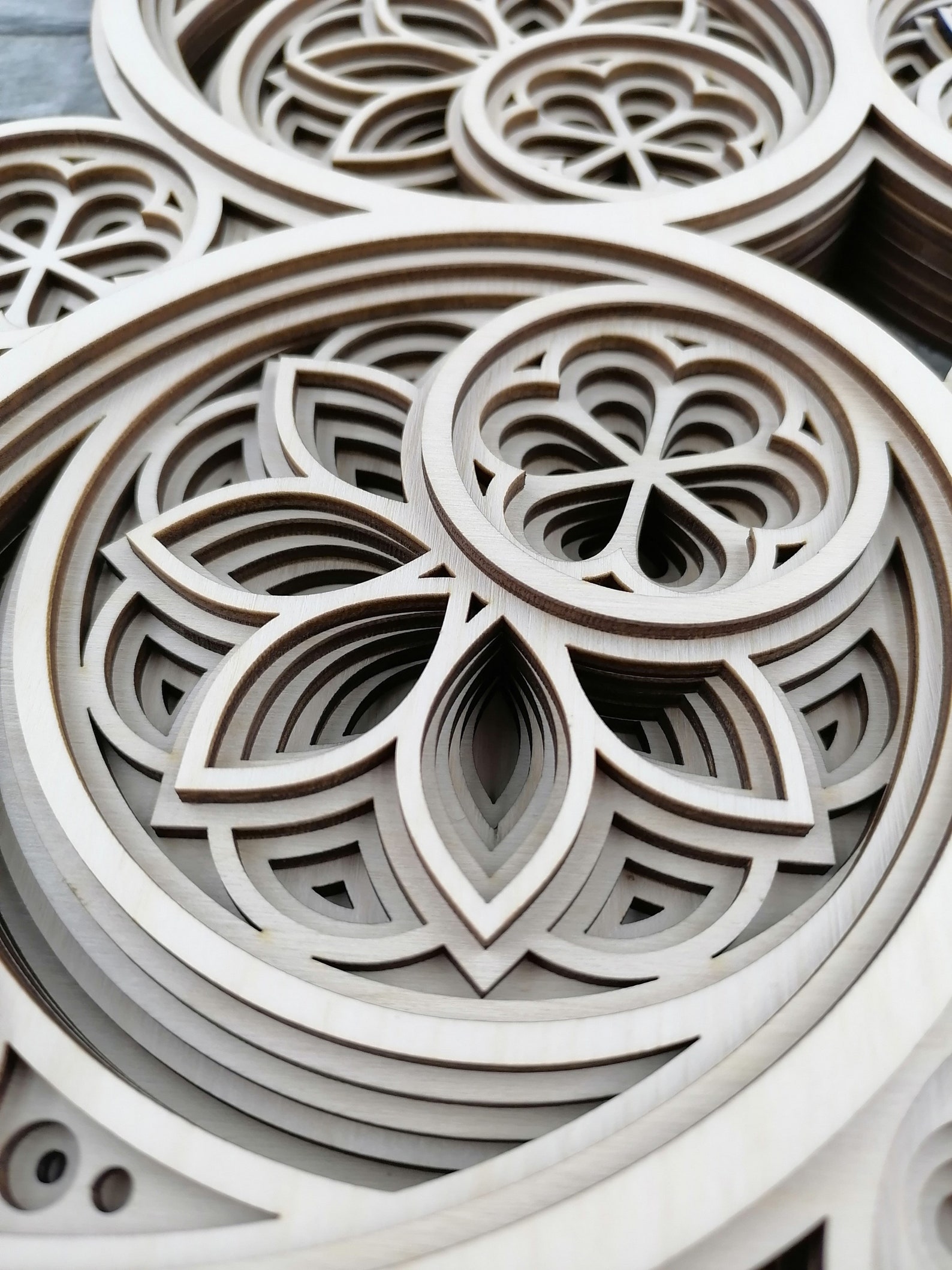 Download Layered Mandala SVG Laser cut file Mandala 3D Flower ...
