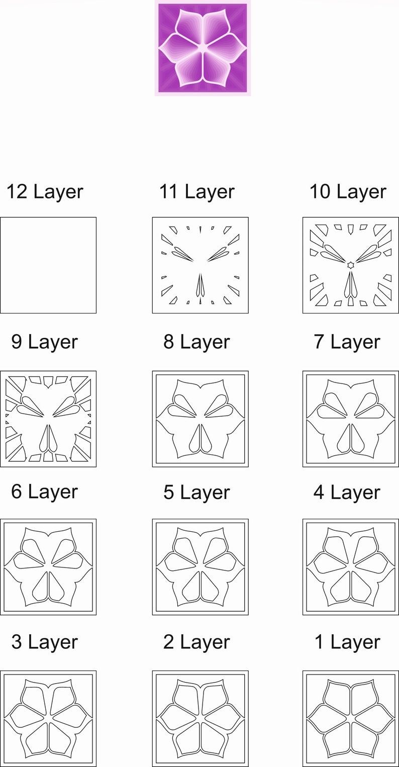Download Layered Mandala SVG Laser cut file Mandala 3D Flower ...