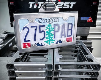 Heavy Duty License Plate Frame Holder Off-Road Vehicle Accessories and Custom Rear Bumper