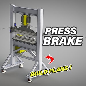 DIY Shop Hydraulic Press Brake - Digital Build Plans [inches]