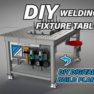 Garage Shop Welding Fixture Table [Standard & Metric] - Digital Build Plans