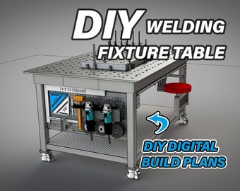 Garage Shop Welding Fixture Table [Standard & Metric] - Digital Build Plans