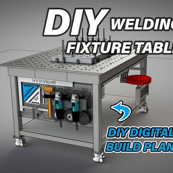 Garage Shop Welding Fixture Table [Standard & Metric] - Digital Build Plans