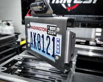 License Plate Frame for Trailer, ATV, Golf Cart, Motorcycle fits 4"x7" Plates