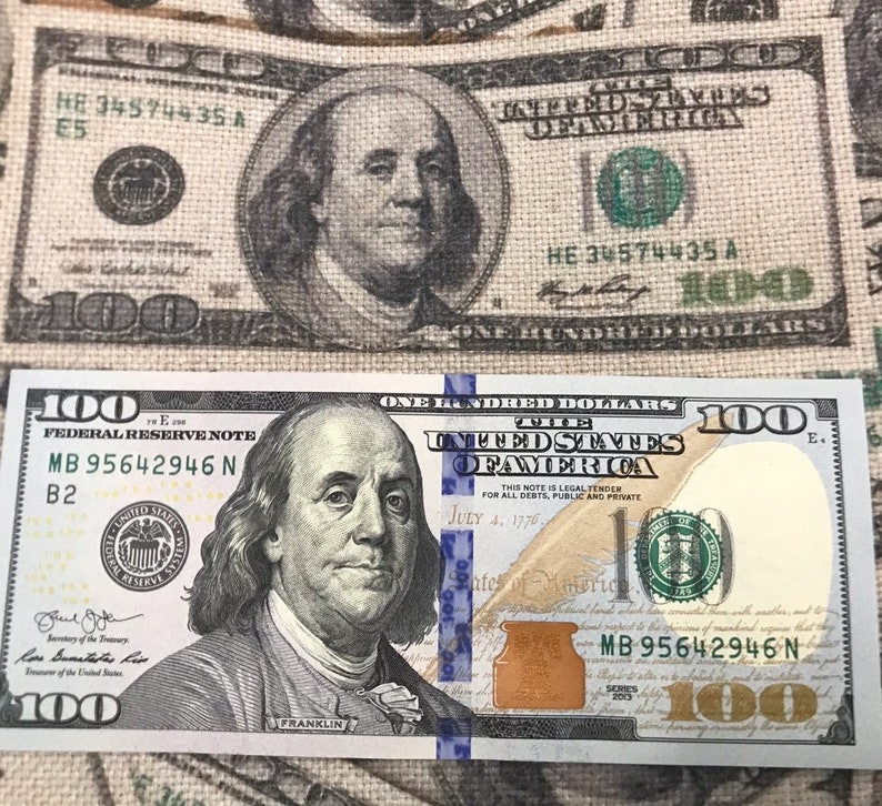 Hundred Dollar Bill Couch Cushion Pillow Etsy