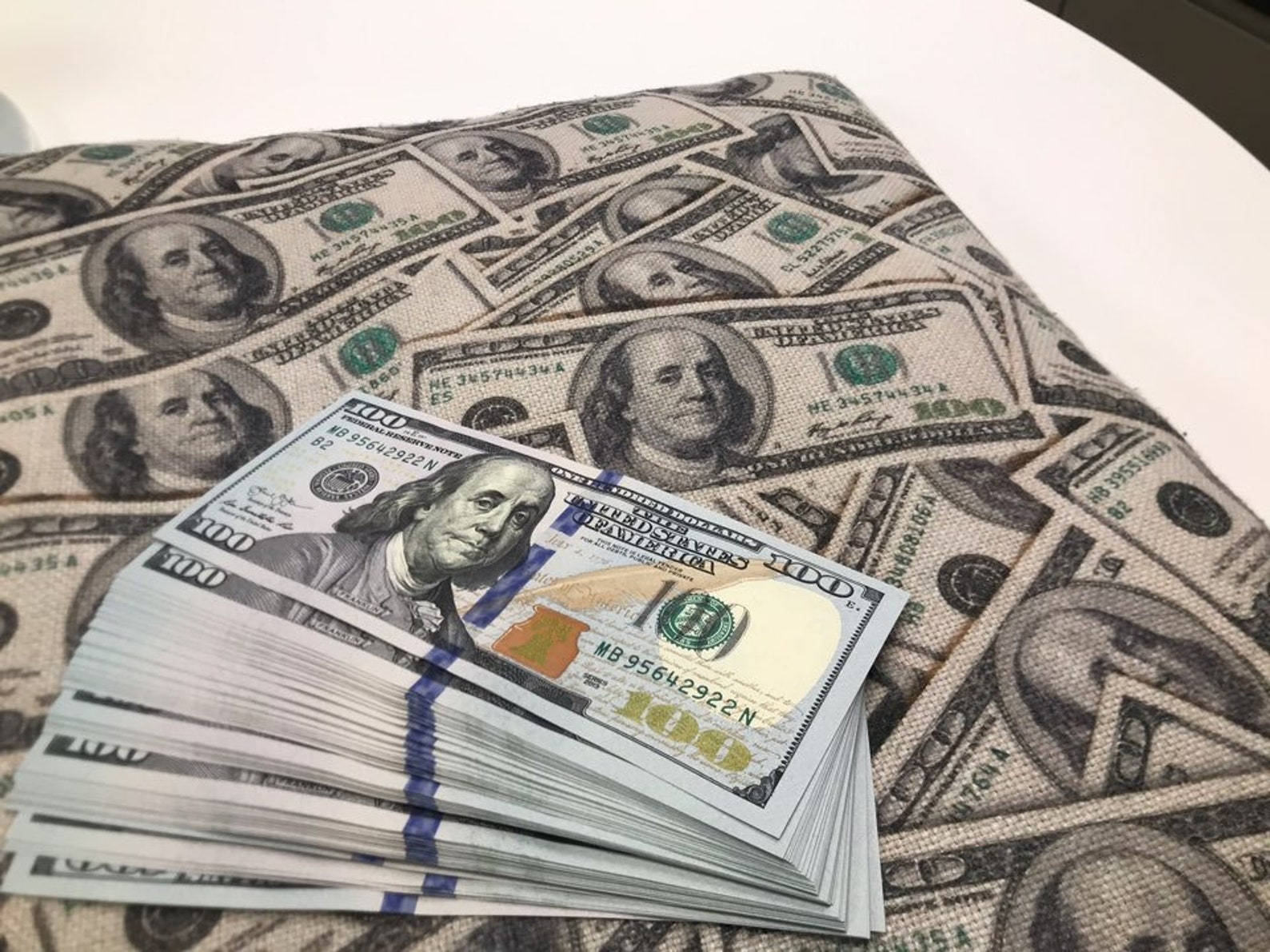 Hundred Dollar Bill Couch Cushion Pillow Etsy