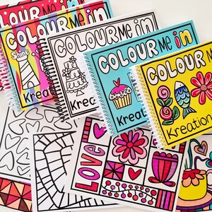 Colour Me in Goodvibes Adult Colouring Book for Stress, Anxiety Kids Colouring In Children's Activities image 10