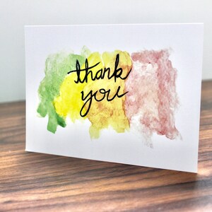 Merci Carte postale colorée