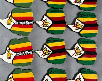 Zimbabwean map magnet