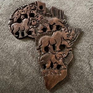Afrika Holz handgeschnitzt Wandbehang