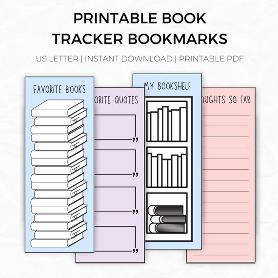 printable-book-tracker-bookmark-bookshelf-tracker-bookmark-etsy