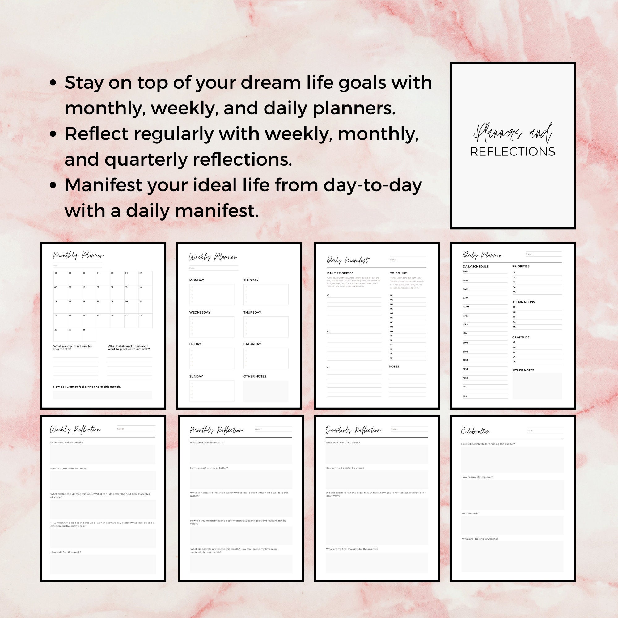printable manifestation journal template printable manifestation journal template