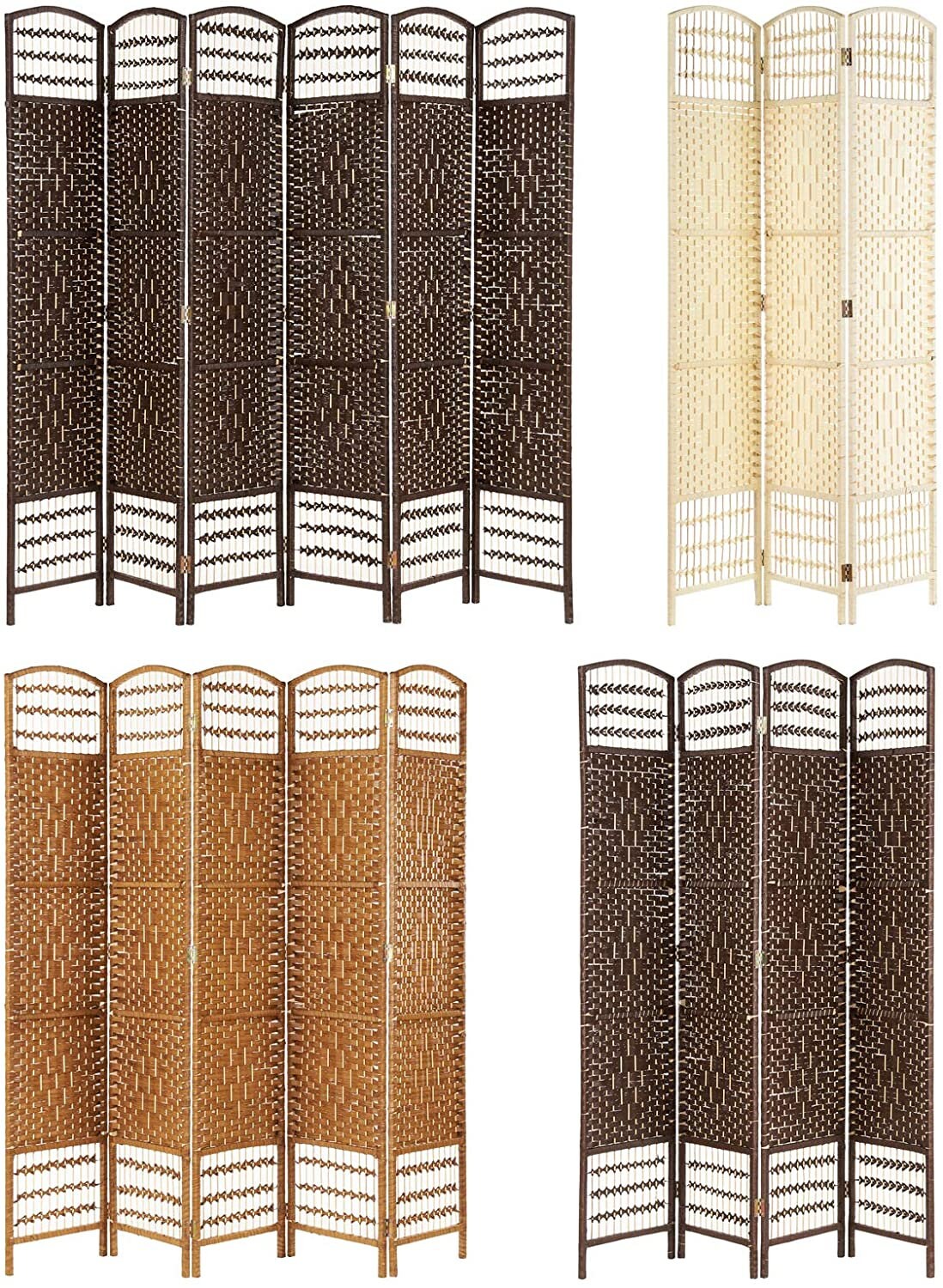 Panel Hand Made Wicker Room Divider Folding Room Etsy