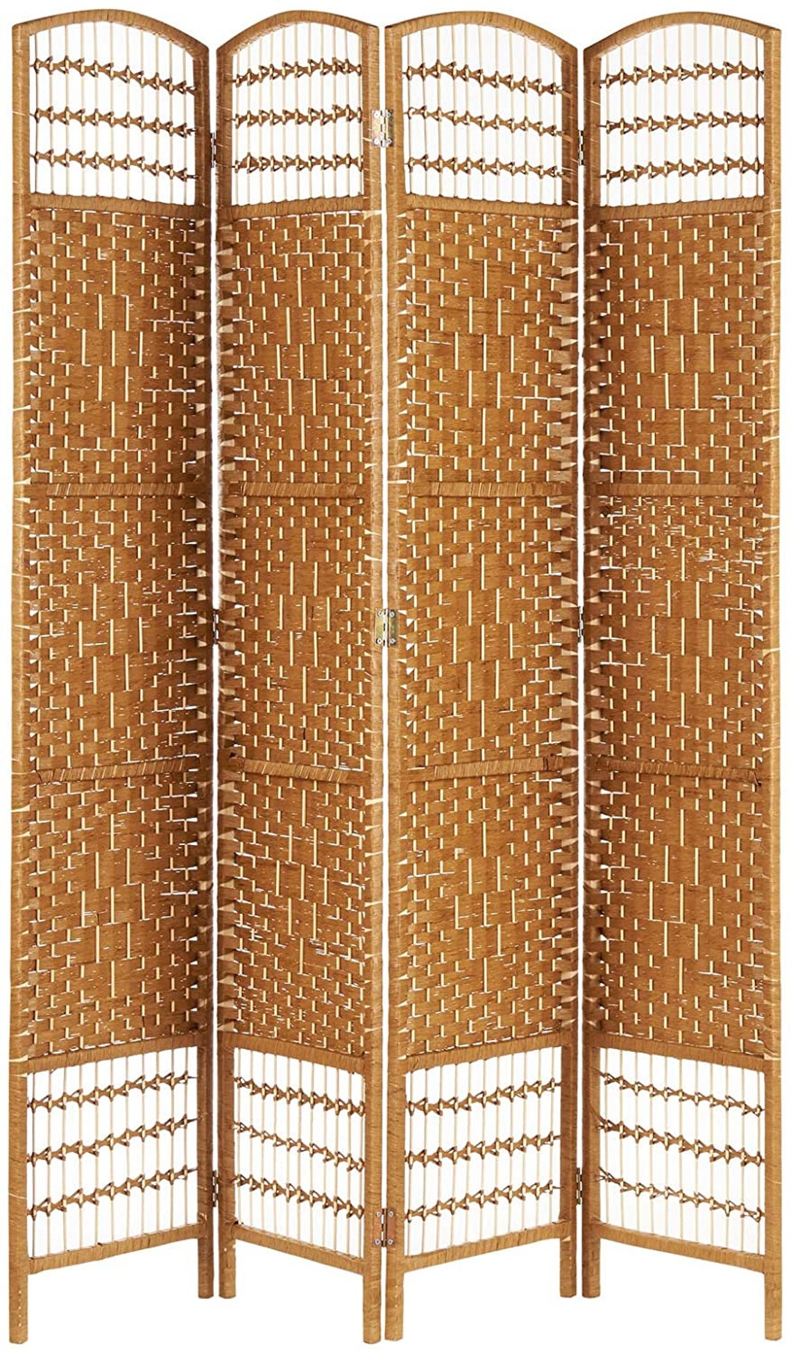 Panel Hand Made Wicker Room Divider Folding Room Etsy