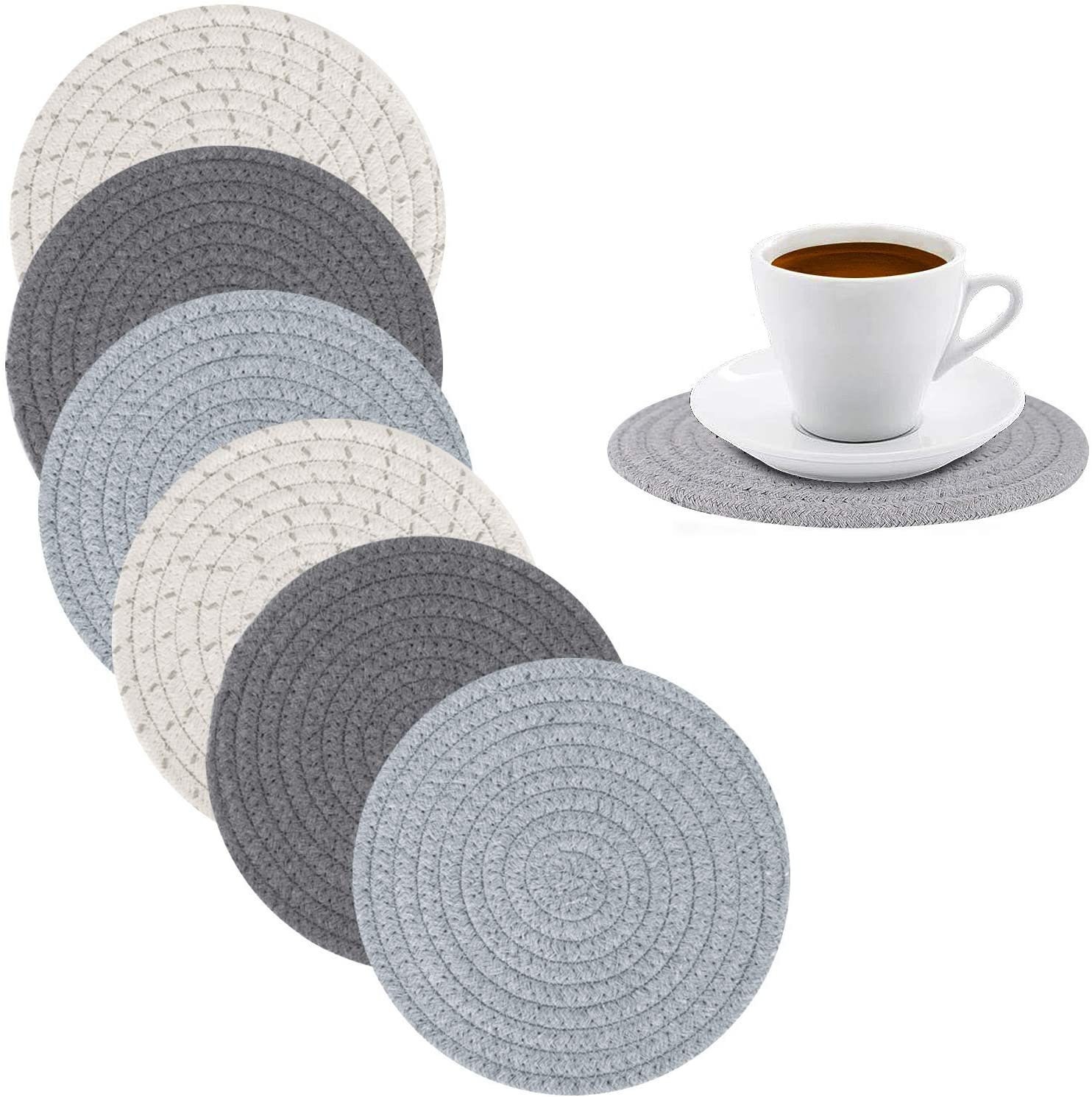 Cotton Round Handmade Woven Placemats HeatResistant Etsy