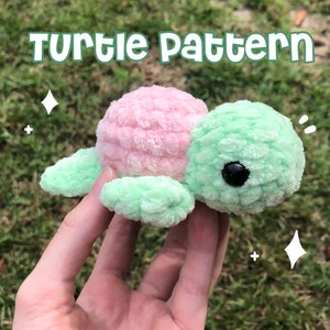 Crochet sea turtle PDF pattern