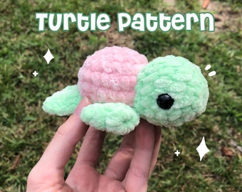 Crochet sea turtle PDF pattern