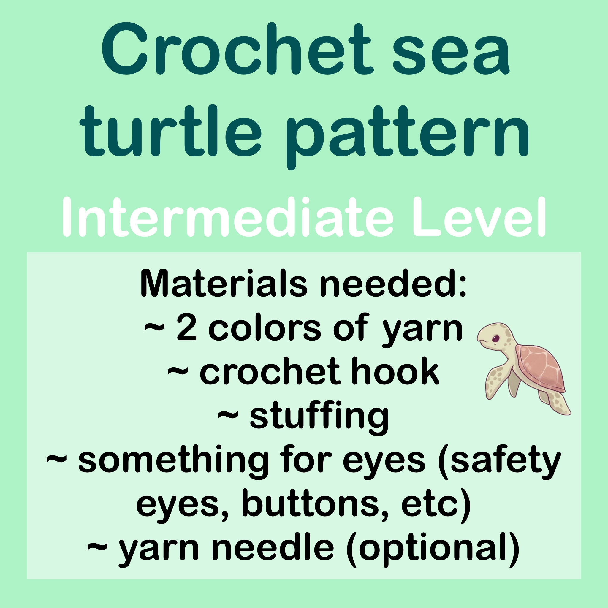 38 Sea Turtle Crochet Patterns: Create Adorable Keepsakes for Everyone 17 Crochet sea turtle