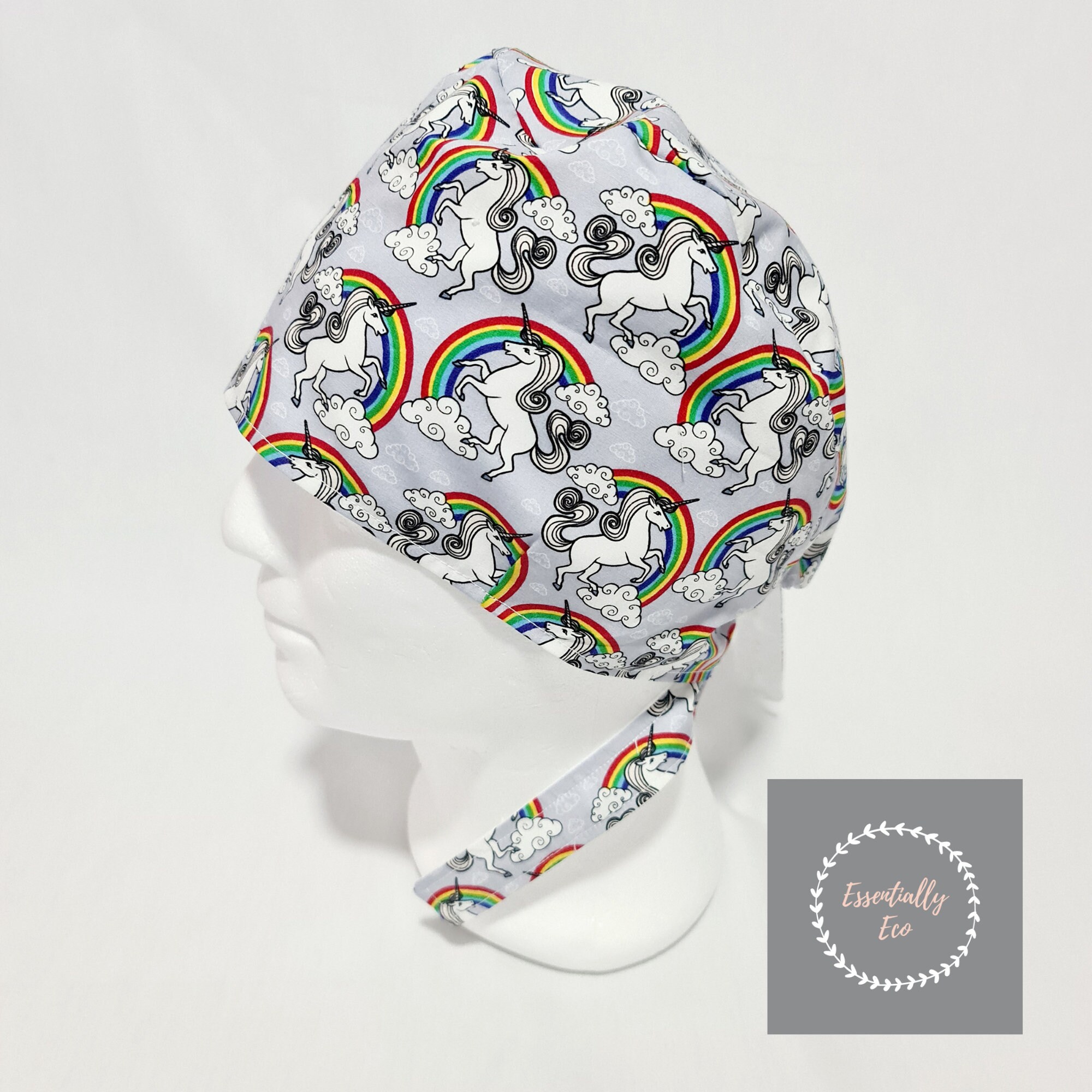 Unicorns Scrub Hat. Fully lined OekoTex Certified. 1 DAY Etsy