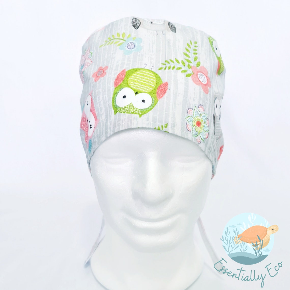 Owls Scrub Hat Animal Surgical Veterinary Nurses Scrub Cap Etsy