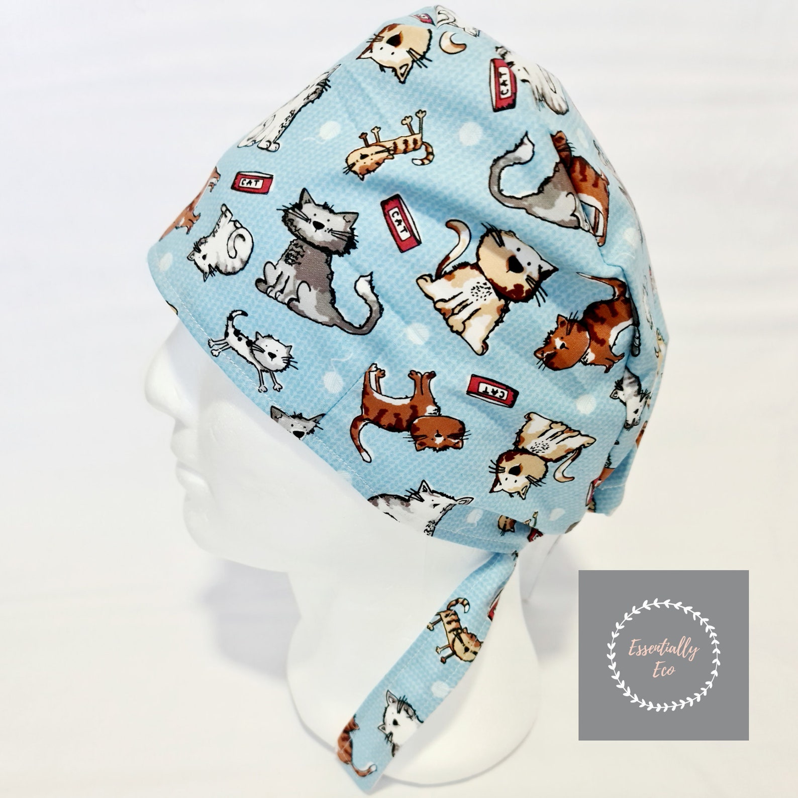 Cats Scrub Hat. Fully lined. Etsy
