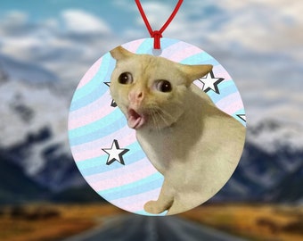 Cat Coughing Meme Air Freshener Car Air Freshener Car