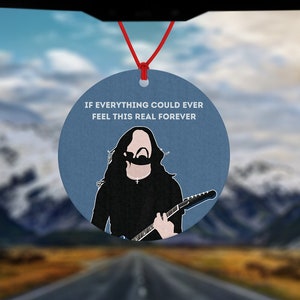 Dave Grohl inspired car air freshener - Car Air Freshener - one by one - Car Accessories - Foo Fighters Fan - Musician - Singer - ROUND