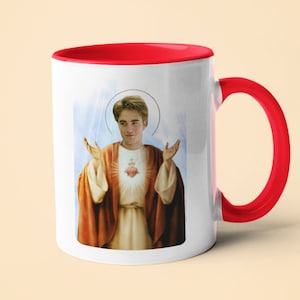 Saint Robert Pattinson Mug (Inspired) - Ceramic Mug - Ceramic Cup - Gift For Him - Gift For Her - Best Friend Gift - Gift under 10