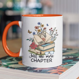 Just One More Chapter Mug - Book Lover - Bookworm - Gift for friend - Best Friend Gift - Gift for Him - Gift for Her - Book Addict