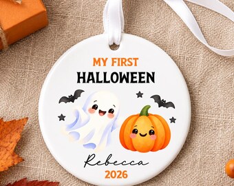 Personalised My First Halloween Ornament - Custom Name Baby Halloween Gift Keepsake