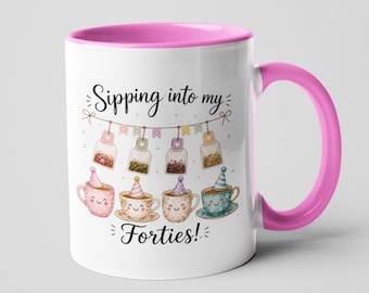Nippe an meine Vierziger Tasse - Lustiges Geschenk zum 40.Geburtstag