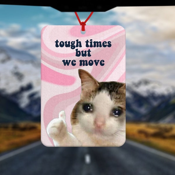 Thumbs Up Cat Meme Air Freshener - Car Air Freshener - Car Accessories - Funny meme - Gift for him - Gift for her - Gifts under 10