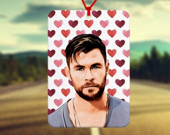 Ambientador Chris Hemsworth - Ambientador para coche - Accesorios para coche - Fan de Chris Hemsworth - Película