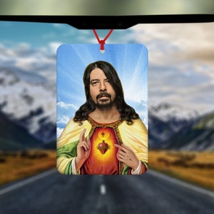 David Grohl Inspired Air Freshener - Car Air Freshener - Car Accessories - Foo Fighters Fan - Musician - Singer