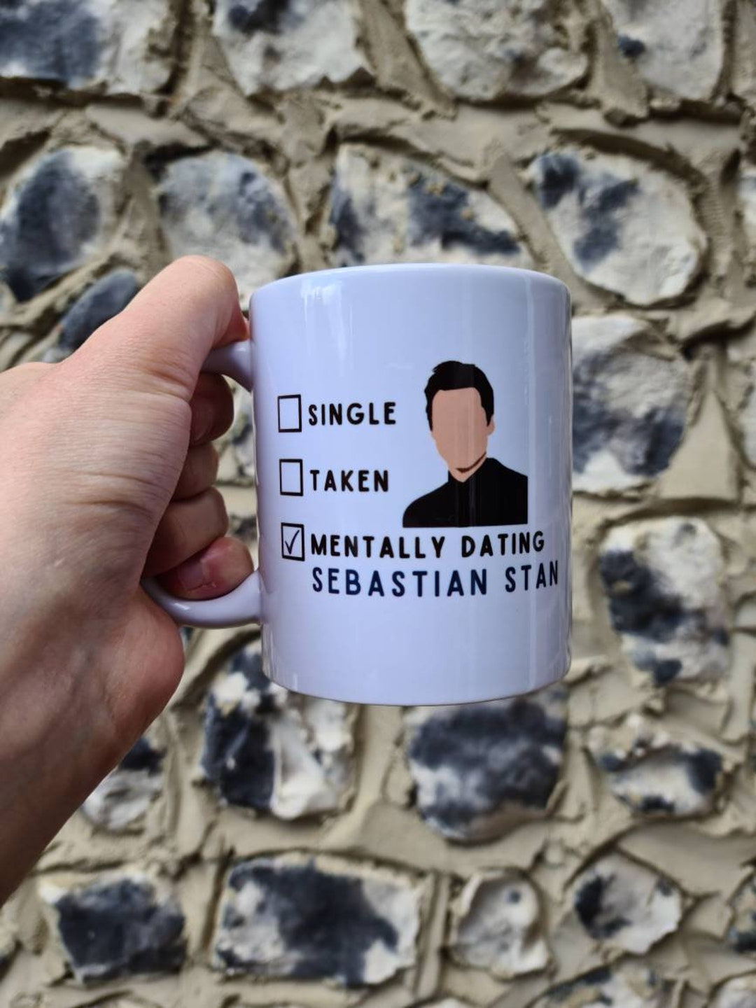 Mentally Dating Sebastian Stan Mug inspired Sebastian Stan Fan