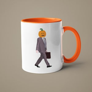 Dwight Schrute Pumpkin Head Mug - Dwight Schrute Mug - The Office Mug - TV Show Mug - The Office USA - Michael Scott