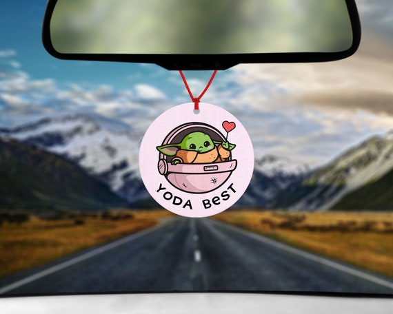 Yoda Bester Auto Lufterfrischer - Lufterfrischer fürs Auto - Geschenk für Ihn - Geschenk für Sie - Geschenke unter 10 - Baby Yoda Geschenk