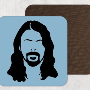 Sottobicchiere ispirato a David Grohl - Fan di David Grohl - Regali di Dave Grohl - Foo Fighters - Fan dei Foo Fighters - Merch dei Foo Fighters