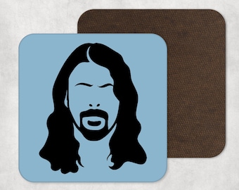 Porta-copos inspirado em David Grohl - fã de David Grohl - presentes de Dave Grohl - Foo Fighters - fã de Foo Fighter - produtos de Foo Fighter