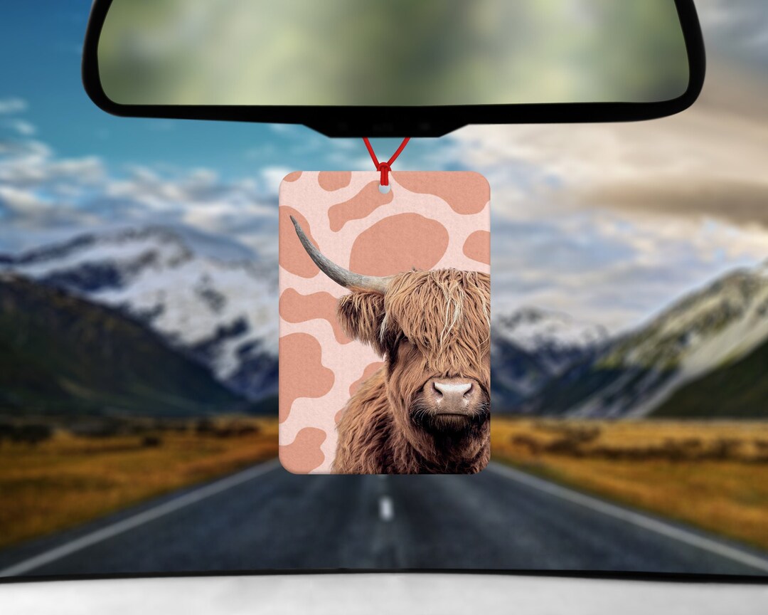 Highland Cow Air Freshener Car Air Freshener Car Accessories Animal Air Freshener Cute Air